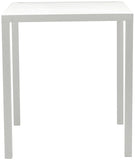 Maldives Contemporary Aluminum Square Bar Table for Stylish Outdoor Relaxation and Entertaining