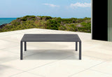 Maldives Contemporary Outdoor Patio Coffee Table - Stylish Aluminum Design for Modern Spaces