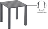 Maldives Outdoor Patio End Table – Stylish Aluminum Design for Your Chic Outdoor Spaces and Relaxation