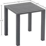 Maldives Outdoor Patio End Table – Stylish Aluminum Design for Your Chic Outdoor Spaces and Relaxation