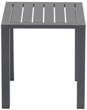 Maldives Outdoor Patio End Table – Stylish Aluminum Design for Your Chic Outdoor Spaces and Relaxation