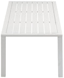 Maldives Contemporary Outdoor Patio Coffee Table - Stylish Aluminum Design for Modern Spaces