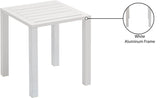 Maldives Outdoor Patio End Table – Stylish Aluminum Design for Your Chic Outdoor Spaces and Relaxation
