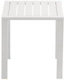 Maldives Outdoor Patio End Table – Stylish Aluminum Design for Your Chic Outdoor Spaces and Relaxation