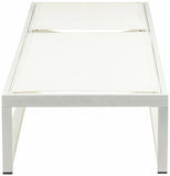 Maldives Outdoor Adjustable Chaise Lounge Chair - Stylish White Aluminum Frame for Ultimate Relaxation