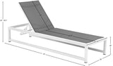 Maldives Outdoor Adjustable Chaise Lounge Chair - Stylish White Aluminum Frame for Ultimate Relaxation