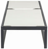 Maldives Outdoor Adjustable Chaise Lounge Chair - Stylish White Aluminum Frame for Ultimate Relaxation