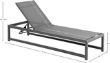 Maldives Outdoor Adjustable Chaise Lounge Chair - Stylish White Aluminum Frame for Ultimate Relaxation