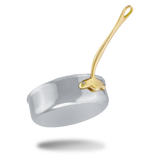 Mauviel M'COOK B 5-Ply Saute Pan With Lid, Brass Handle