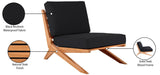 Tahiti Waterproof Fabric Outdoor Chair - Durable Teak Design for Ultimate Patio Comfort and Style