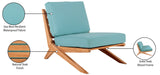 Tahiti Waterproof Fabric Outdoor Chair - Durable Teak Design for Ultimate Patio Comfort and Style