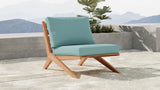 Tahiti Waterproof Fabric Outdoor Chair - Durable Teak Design for Ultimate Patio Comfort and Style