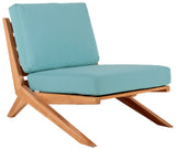 Tahiti Waterproof Fabric Outdoor Chair - Durable Teak Design for Ultimate Patio Comfort and Style