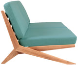 Tahiti Teak Outdoor Loveseat - Stylish Waterproof Fabric for Elegant Patio Relaxation and Durability