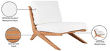 Tahiti Waterproof Fabric Outdoor Chair - Durable Teak Design for Ultimate Patio Comfort and Style