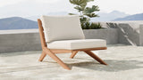 Tahiti Waterproof Fabric Outdoor Chair - Durable Teak Design for Ultimate Patio Comfort and Style