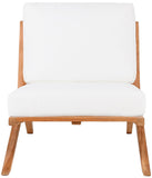Tahiti Waterproof Fabric Outdoor Chair - Durable Teak Design for Ultimate Patio Comfort and Style