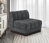 Quinn Chenille Fabric Upholstered Armless Modular Chair