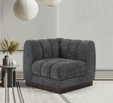 Quinn Chenille Fabric Upholstered Corner Modular Chair