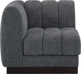 Quinn Chenille Fabric Upholstered Corner Modular Chair