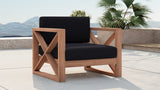 Anguilla Teak Outdoor Accent Chair - Stylish, Comfortable, and Weather-Resistant for Your Patio