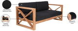 Anguilla Contemporary Teak Outdoor Sofa - Stylish and Weather-Resistant Seating for Your Patio
