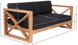 Anguilla Contemporary Teak Outdoor Sofa - Stylish and Weather-Resistant Seating for Your Patio