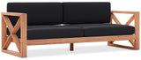 Anguilla Contemporary Teak Outdoor Sofa - Stylish and Weather-Resistant Seating for Your Patio