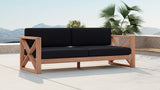 Anguilla Contemporary Teak Outdoor Sofa - Stylish and Weather-Resistant Seating for Your Patio