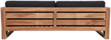 Anguilla Contemporary Teak Outdoor Sofa - Stylish and Weather-Resistant Seating for Your Patio