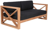 Anguilla Contemporary Teak Outdoor Sofa - Stylish and Weather-Resistant Seating for Your Patio