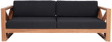Anguilla Contemporary Teak Outdoor Sofa - Stylish and Weather-Resistant Seating for Your Patio