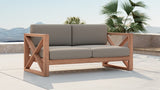 Anguilla Teak Outdoor Loveseat - Stylish & Weather-Resistant Seating for Ultimate Relaxation