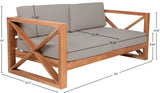 Anguilla Contemporary Teak Outdoor Sofa - Stylish and Weather-Resistant Seating for Your Patio