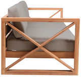 Anguilla Contemporary Teak Outdoor Sofa - Stylish and Weather-Resistant Seating for Your Patio