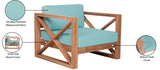 Anguilla Teak Outdoor Accent Chair - Stylish, Comfortable, and Weather-Resistant for Your Patio