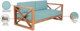 Anguilla Teak Outdoor Loveseat - Stylish & Weather-Resistant Seating for Ultimate Relaxation