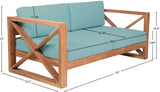 Anguilla Teak Outdoor Loveseat - Stylish & Weather-Resistant Seating for Ultimate Relaxation