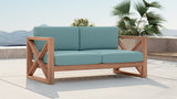 Anguilla Teak Outdoor Loveseat - Stylish & Weather-Resistant Seating for Ultimate Relaxation