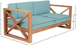 Anguilla Contemporary Teak Outdoor Sofa - Stylish and Weather-Resistant Seating for Your Patio