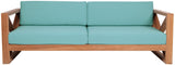 Anguilla Contemporary Teak Outdoor Sofa - Stylish and Weather-Resistant Seating for Your Patio
