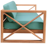 Anguilla Contemporary Teak Outdoor Sofa - Stylish and Weather-Resistant Seating for Your Patio