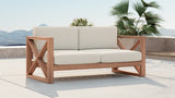 Anguilla Teak Outdoor Loveseat - Stylish & Weather-Resistant Seating for Ultimate Relaxation