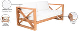 Anguilla Contemporary Teak Outdoor Sofa - Stylish and Weather-Resistant Seating for Your Patio