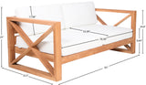 Anguilla Contemporary Teak Outdoor Sofa - Stylish and Weather-Resistant Seating for Your Patio