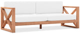 Anguilla Contemporary Teak Outdoor Sofa - Stylish and Weather-Resistant Seating for Your Patio