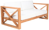 Anguilla Contemporary Teak Outdoor Sofa - Stylish and Weather-Resistant Seating for Your Patio