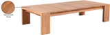 Tulum Teak Outdoor Coffee Table - Durable Contemporary Design for Stylish Patio Entertaining