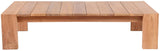 Tulum Teak Outdoor Coffee Table - Durable Contemporary Design for Stylish Patio Entertaining