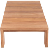 Tulum Teak Outdoor Coffee Table - Durable Contemporary Design for Stylish Patio Entertaining